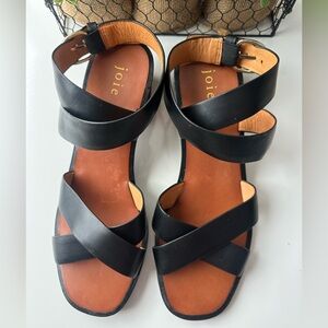 Joie ‘Vero Cuoio’ Black Strappy Women's Sandals Size: 39